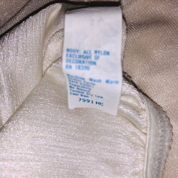 Vintage Warner's Womens L White Half Slip Lace Trim Elastic Waist - Picture 9 of 9